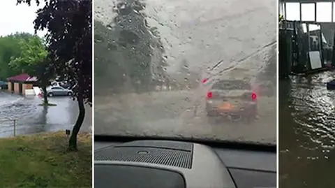 "Pływające" samochody, podtopione budynki, zerwane dachy. Wasze pogodowe relacje