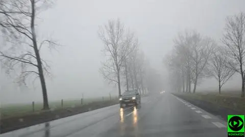 Śliskie drogi w wielu miejscach w kraju