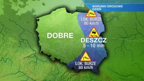 Lokalne burze z silnym wiatrem utrudnią jazdę