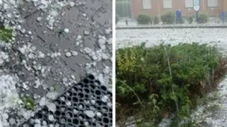 Burze oznaczone są plusami