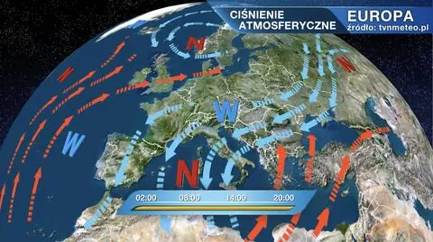 Ciśnienie atmosferyczne nad Europą