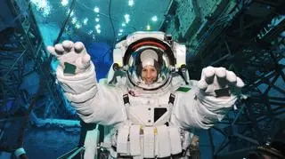 Samantha Cristoforetii podczas treningów przed startem na ISS