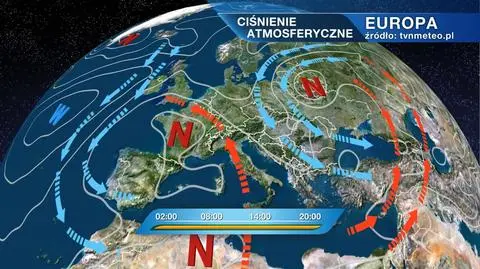 Ciśnienie atmosferyczne nad Europą