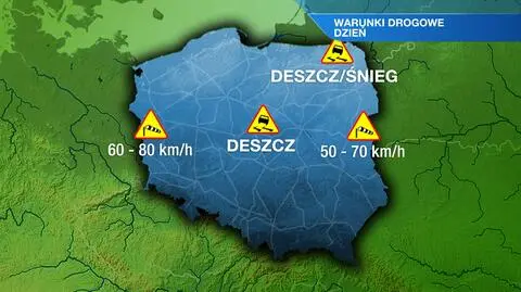 Warunki drogowe w sobotę