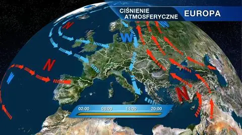 Ciśnienie atmosferyczne nad Europą