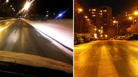 "Paraliż", "szklanka", "ogromne korki". Kierowcy walczyli z oblodzonymi drogami