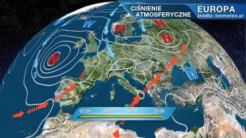 Ciśnienie atmosferyczne nad Europą