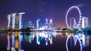 Singapur nocą jest wyjątkowo piękny