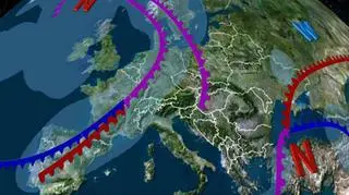 Fronty atmosferyczne nad Europą