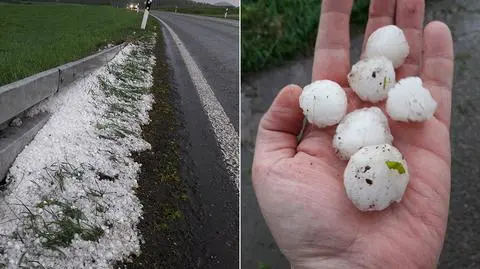 Kule gradowe o średnicy trzech centymetrów i ulewa. Grzmiało nie tylko w Polsce