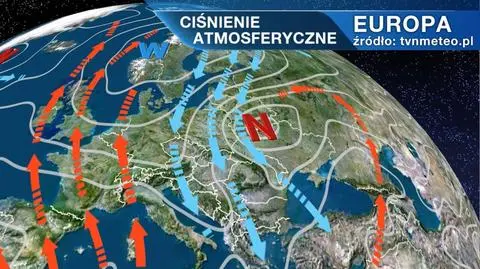 Ciśnienie atmosferyczne nad Europą