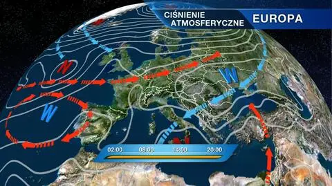 Sytuacja baryczna nad Europą