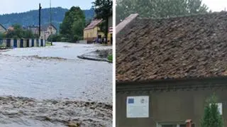 W Bisztynku grad zniszczył dachy i samochody