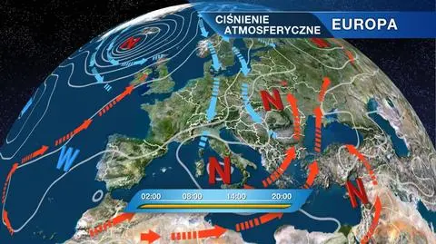 Sytuacja baryczna nad Europą