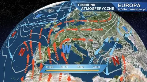 Ciśnienie atmosferyczne nad Europą