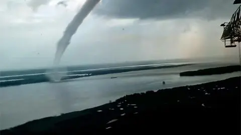 Potężna trąba wodna w Rosji