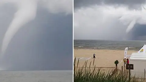 Trąba wodna nad Bałtykiem