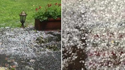 W Zalesiu Górnym i Bartoszycach sypnęło gradem