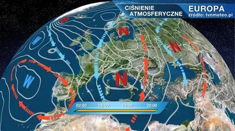 Ciśnienie atmosferyczne nad Europą