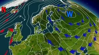 Ciśnienie atmosferyczne w Europie, 28 stycznia