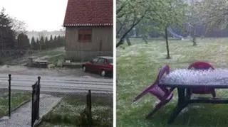 Miejscami burzom towarzyszyły opady gradu