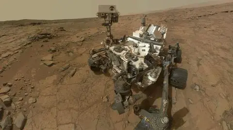 "Selfie" łazika Curiosity w miejscu "John Klein" w obrębie krateru Gale