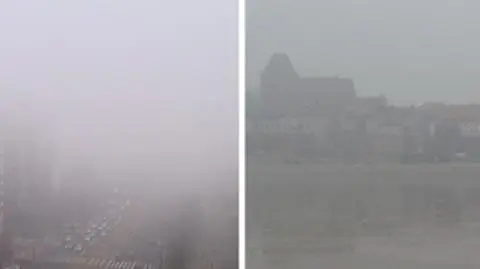 Mgła nad Polską. Okęcie miało problemy