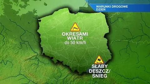 Warunki drogowe w piątek