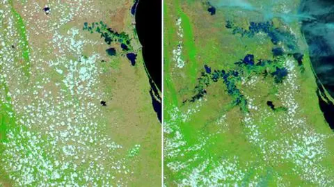 Burza, która tworzy jeziora