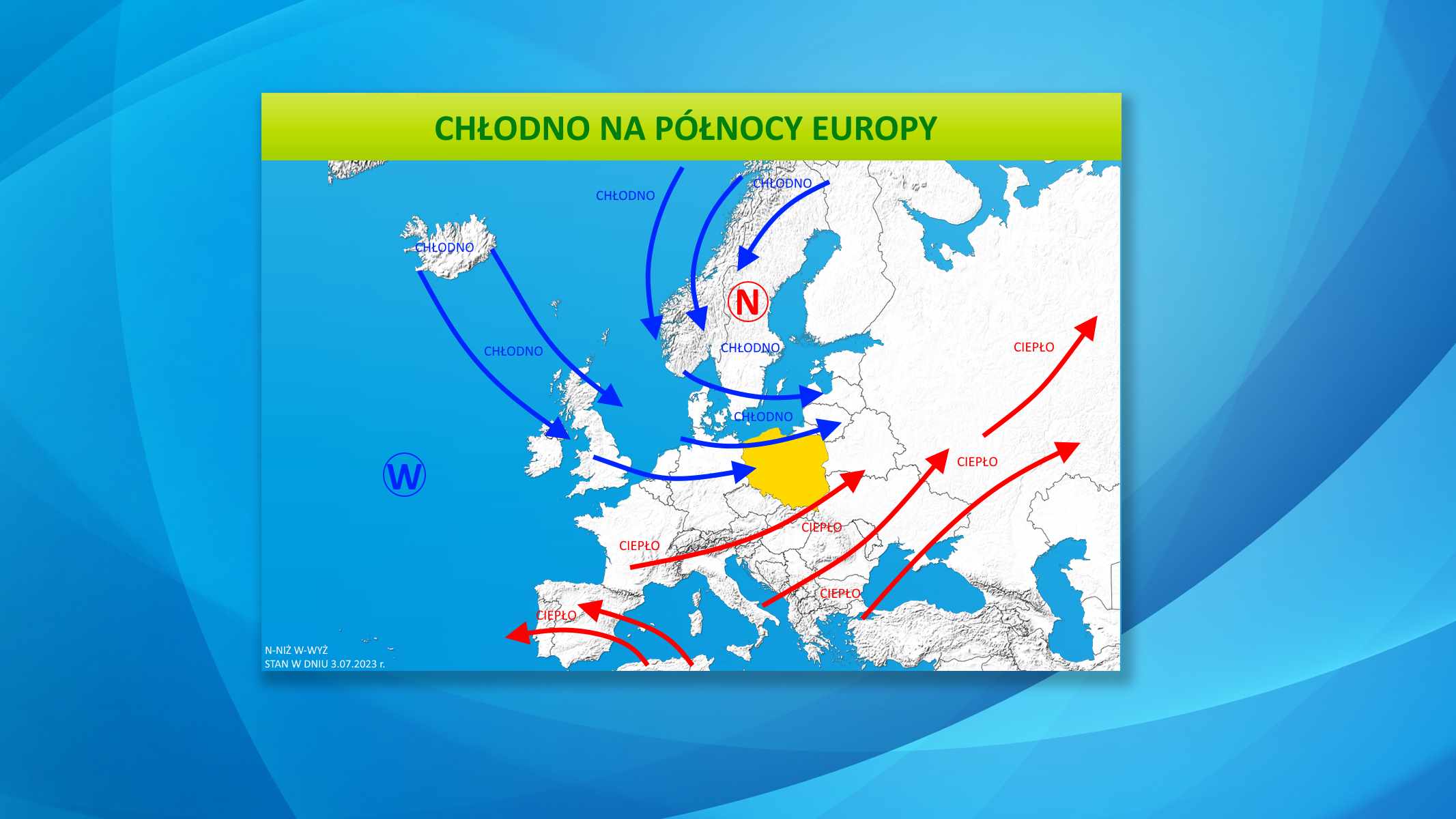 Sytuacja pogodowa w Europie 