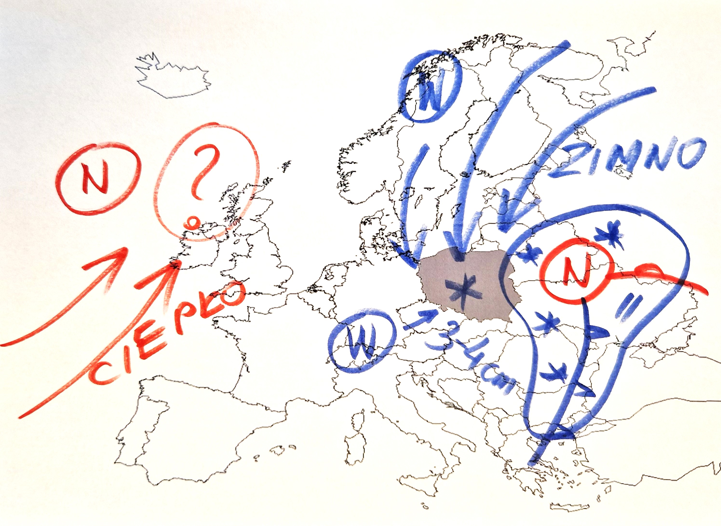 Sytuacja pogodowa nad Europą