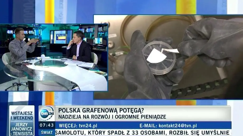 Dr Tomasz Rożek opowiada o produkcji grafenu i o tym, w jaki sposób można go wykorzystać