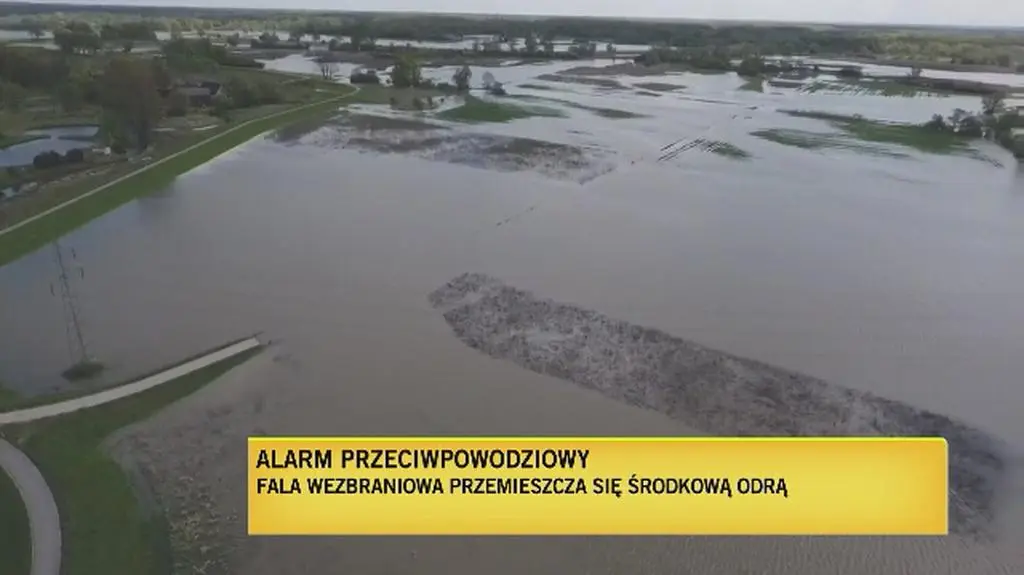 Fala wezbraniowa na Odrze w powiecie oławskim