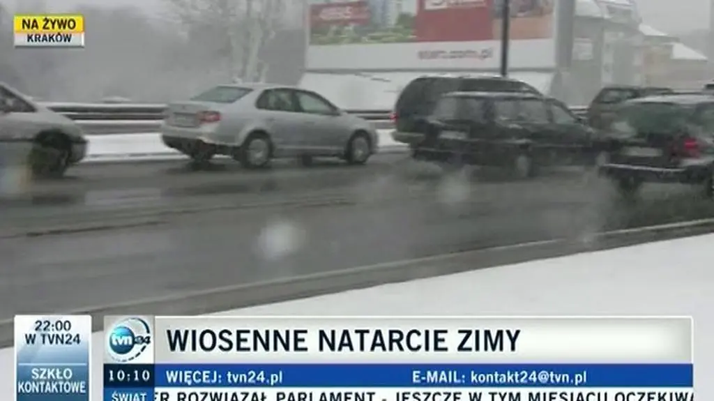 Fatalna pogoda w Krakowie (TVN24)