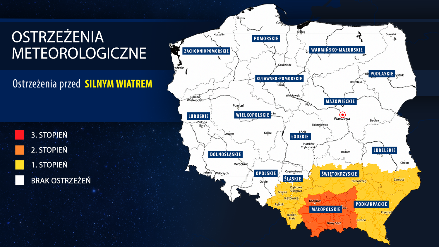 Ostrzeżenia meteorologiczne IMGW