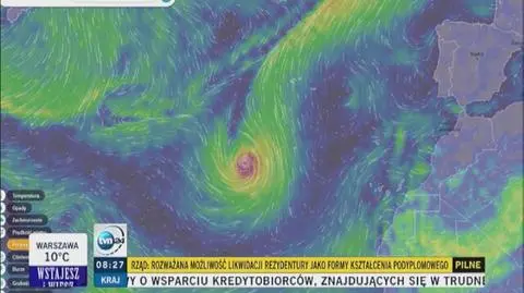 Huragan Ophelia zmierza w kierunku Europy