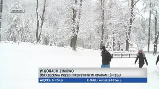 Intensywne opady śniegu w Polsce