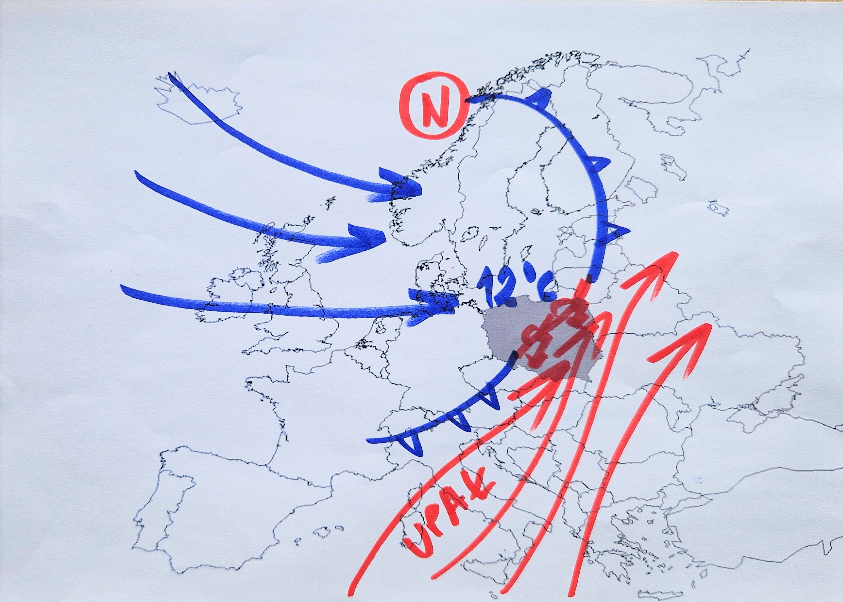 Sytuacja pogodowa nad Europą