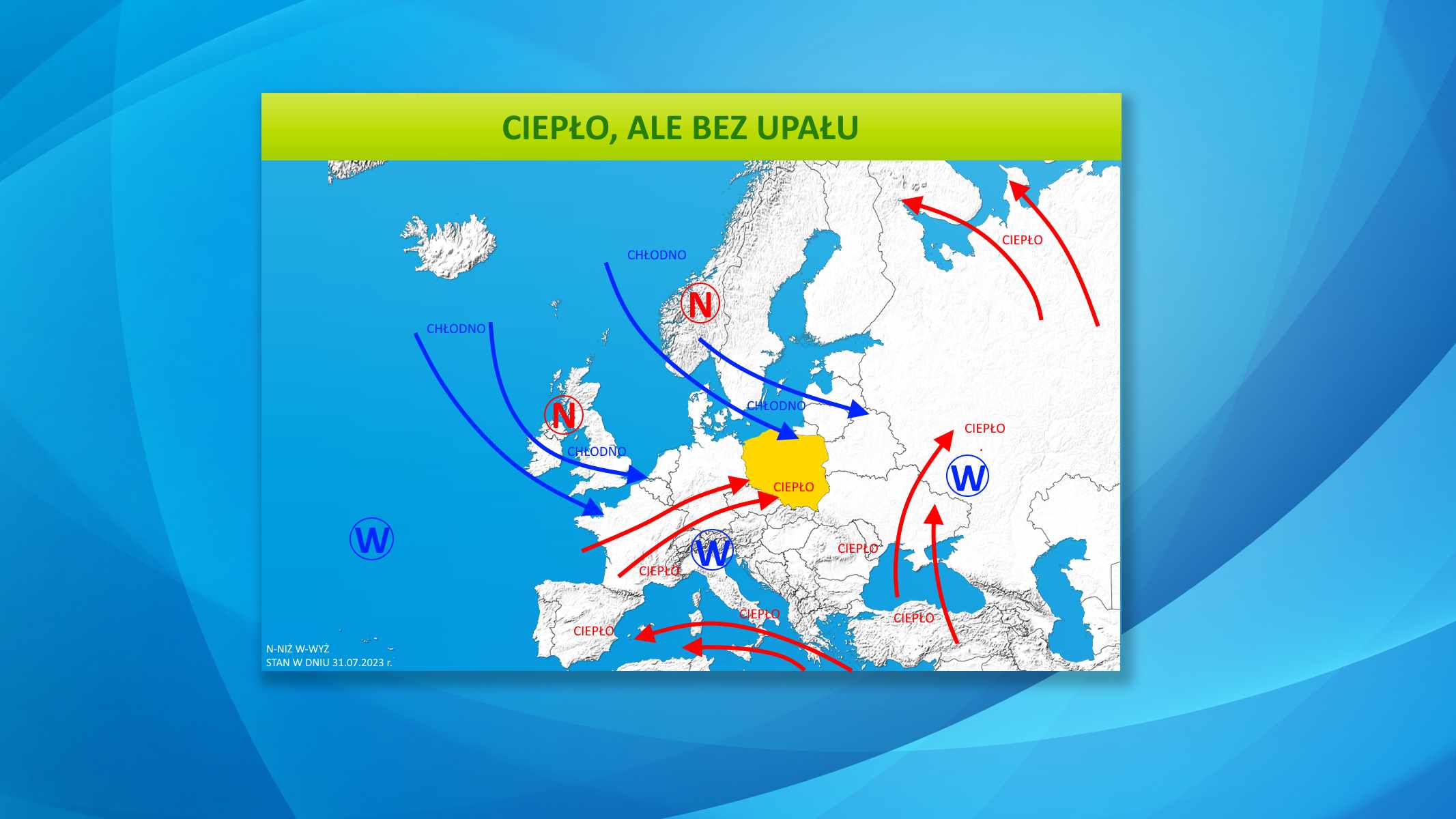 Sytuacja pogodowa w Europie