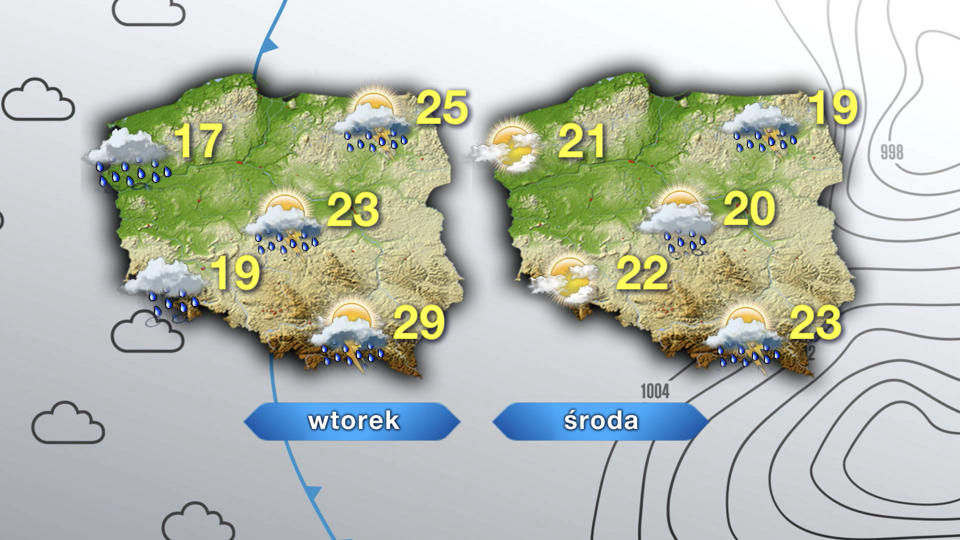 Prognoza pogody na wtorek i środę