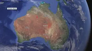 Kolorowe plamy na pustyni w Australii