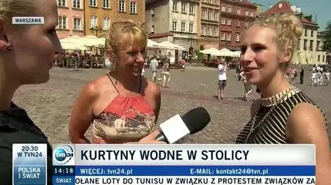 Kurtyny wodne w Warszawie