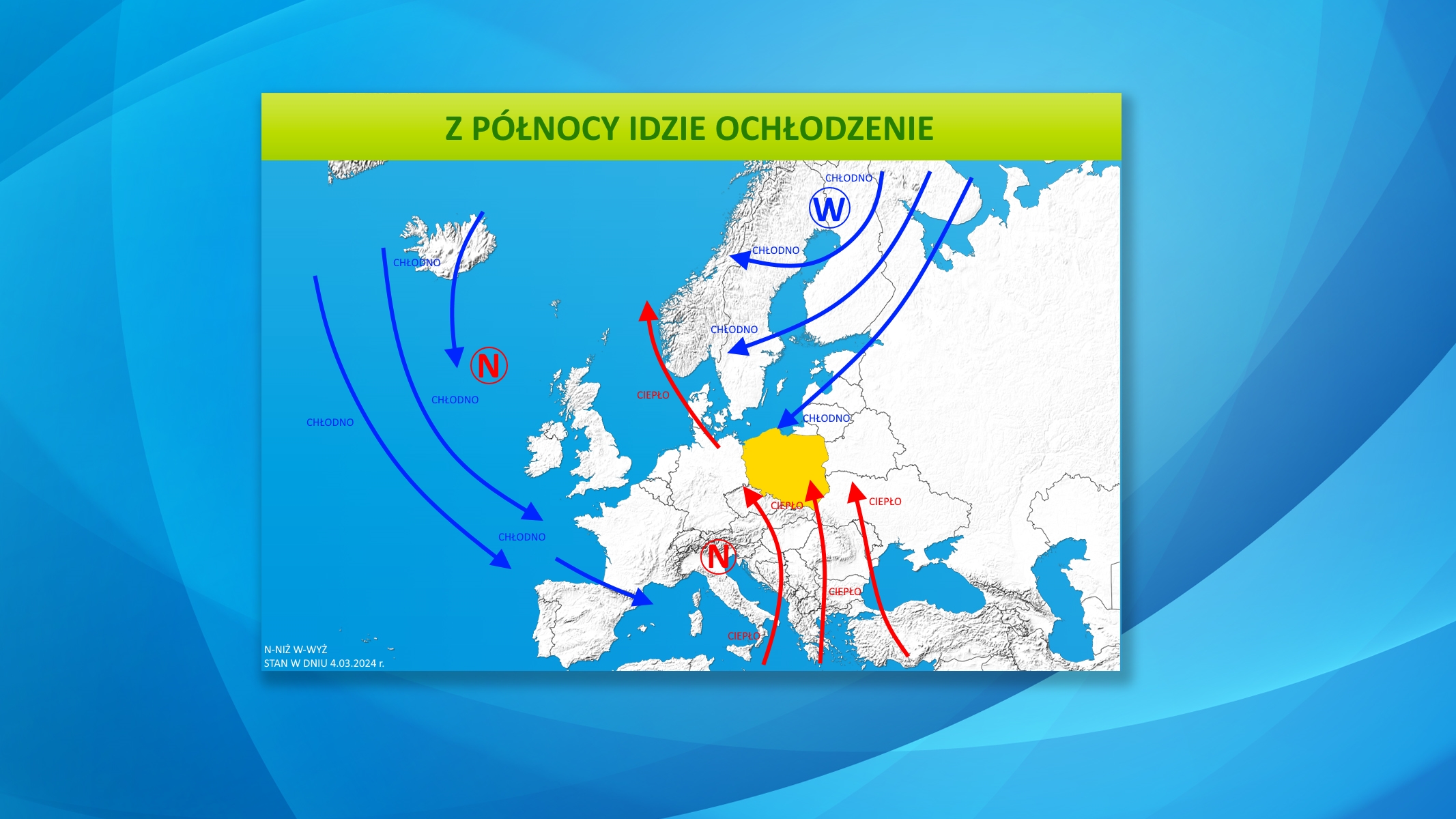 Z północy idzie ochłodzenie