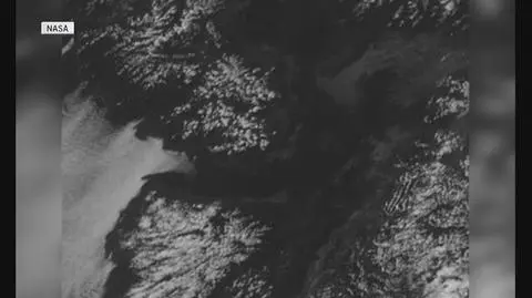 Mgła nad Oceanem Spokojnym przy wybrzeżu Ameryki Północnej