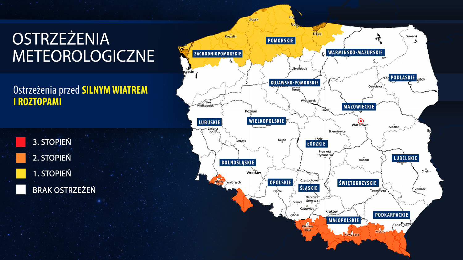 Ostrzeżenia meteorologiczne IMGW