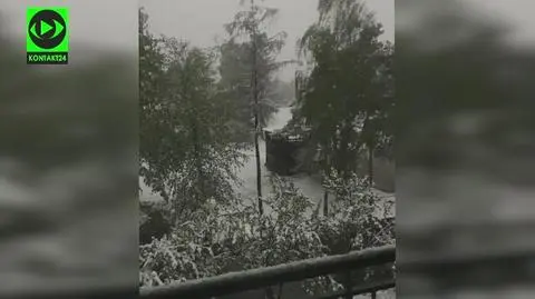 Na Podlasiu spadł śnieg