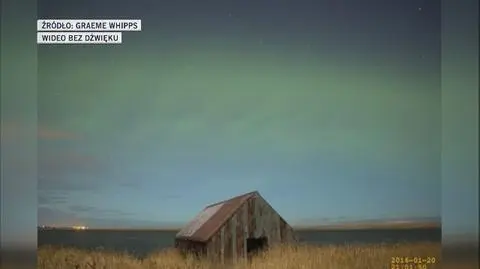Nagranie nowego rodzaju zorzy polarnej ze stycznia 2016 roku