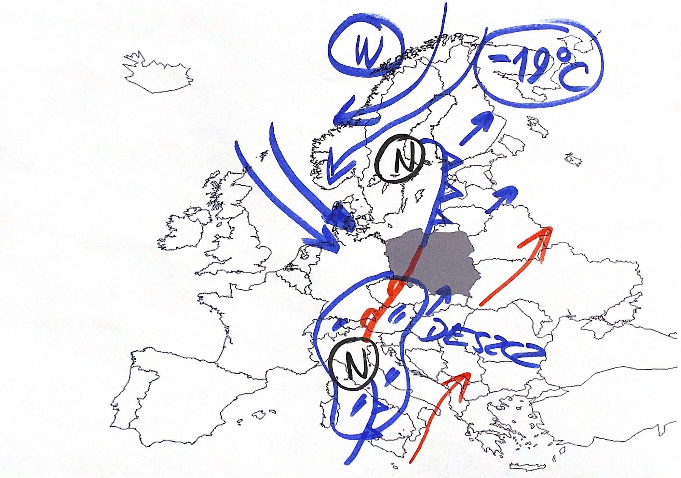 Sytuacja baryczna w Europie