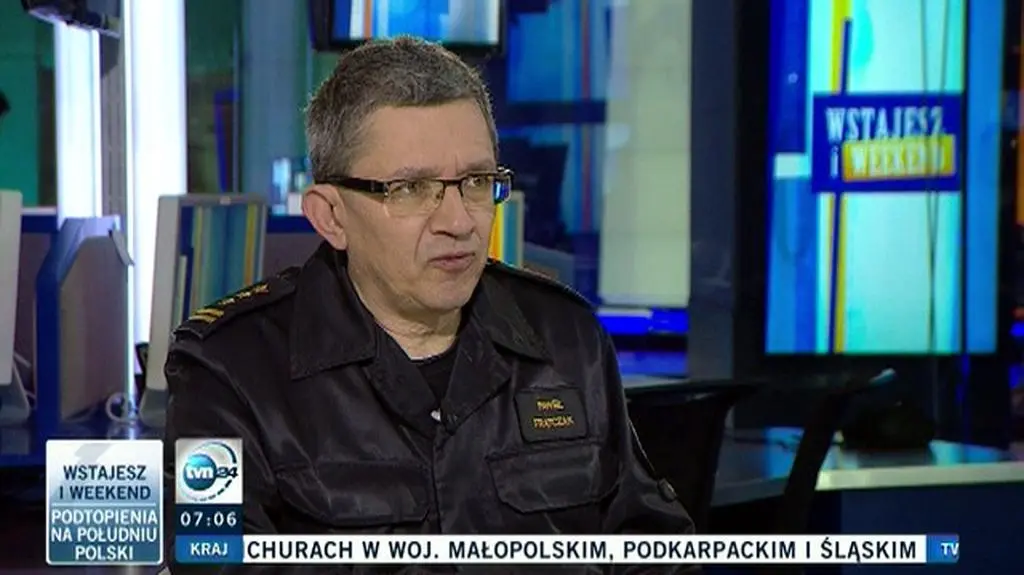 O aktualnej sytuacji powodziowej mówił Rzecznik Państwowej Straży Pożarnej - Paweł Frątczak