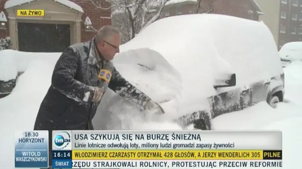 Ogromna śnieżyca w Stanach Zjednoczonych